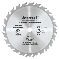 Trend CSB/13624T Craft Saw Blade 136 X 24T X 10 THIN £22.85